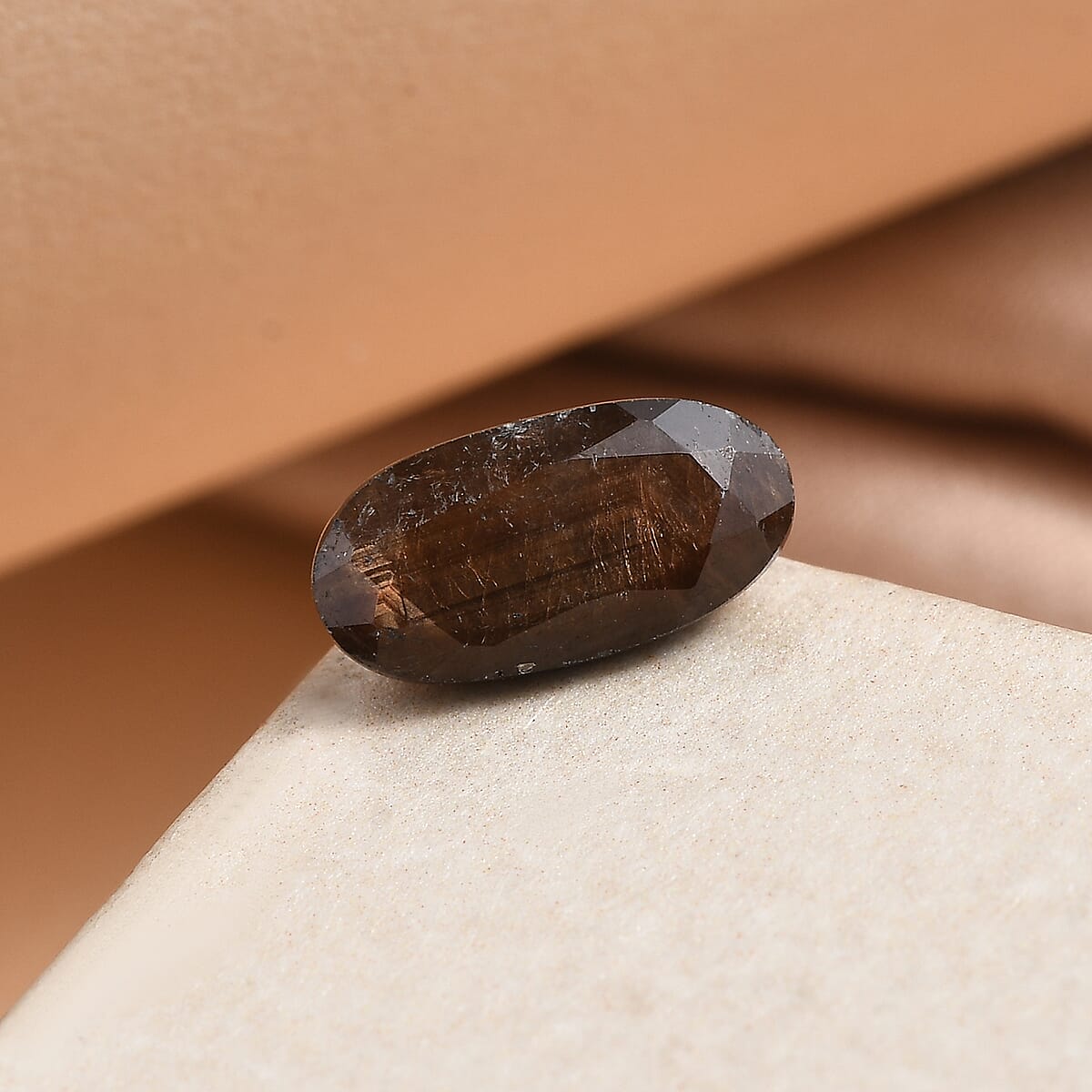 Chocolate Sapphire (Ovl 10x5 mm) 1.60 ctw Loose Gemstone image number 1