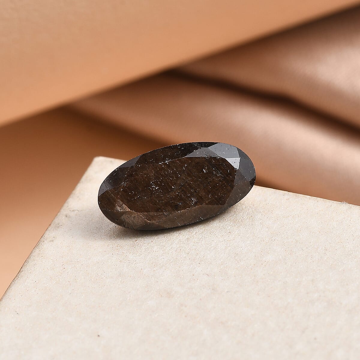 Chocolate Sapphire (Ovl 12x6 mm) 2.77 ctw Loose Gemstone image number 1