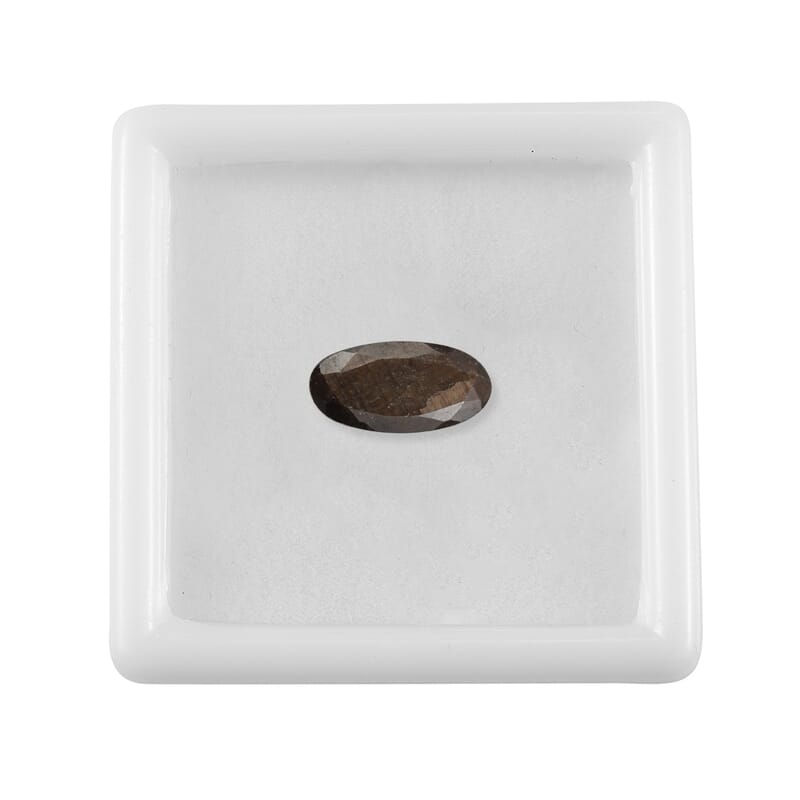 Chocolate Sapphire (Ovl 12x6 mm) 2.77 ctw Loose Gemstone