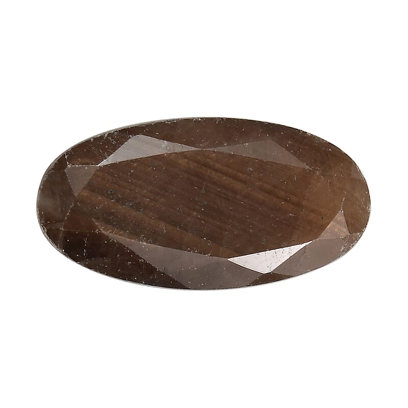 Chocolate Sapphire (Ovl 14x7 mm) 4.17 ctw Loose Gemstone