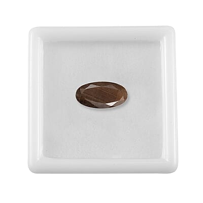 Chocolate Sapphire (Ovl 14x7 mm) 4.17 ctw Loose Gemstone