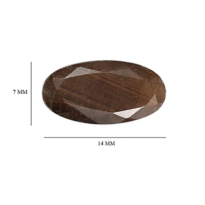 Chocolate Sapphire (Ovl 14x7 mm) 4.17 ctw Loose Gemstone