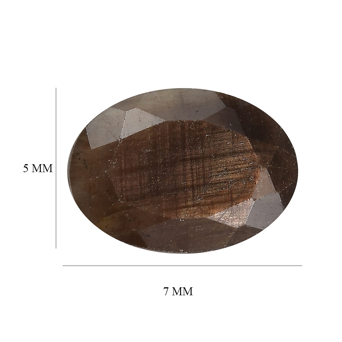 Chocolate Sapphire (Ovl 7x5 mm) 1.04 ctw Loose Gemstone