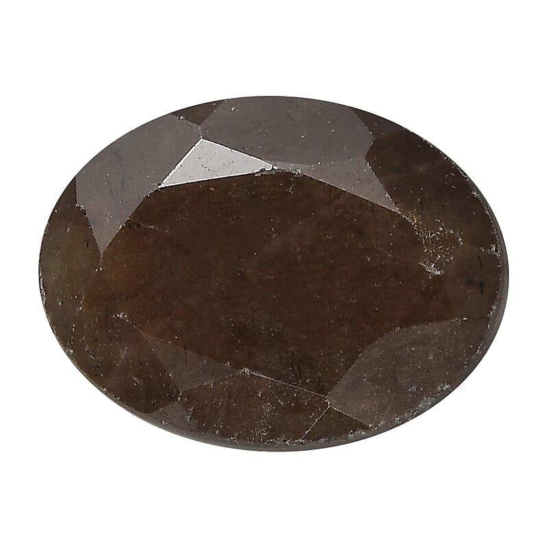 Chocolate Sapphire (Ovl 8x6 mm) 1.30 ctw Loose Gemstone