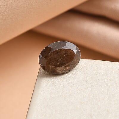 Chocolate Sapphire (Ovl 8x6 mm) 1.30 ctw Loose Gemstone