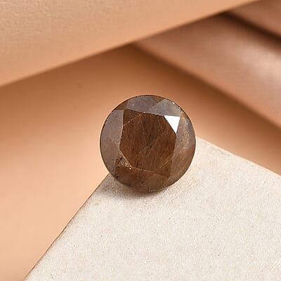 Chocolate Sapphire (Rnd 8 mm) 2.34 ctw Loose Gemstone