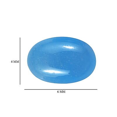 Dyed Light Blue Color Jade Set of 3 (Ovl 6x4 mm) 1.79 ctw Loose Gemstone