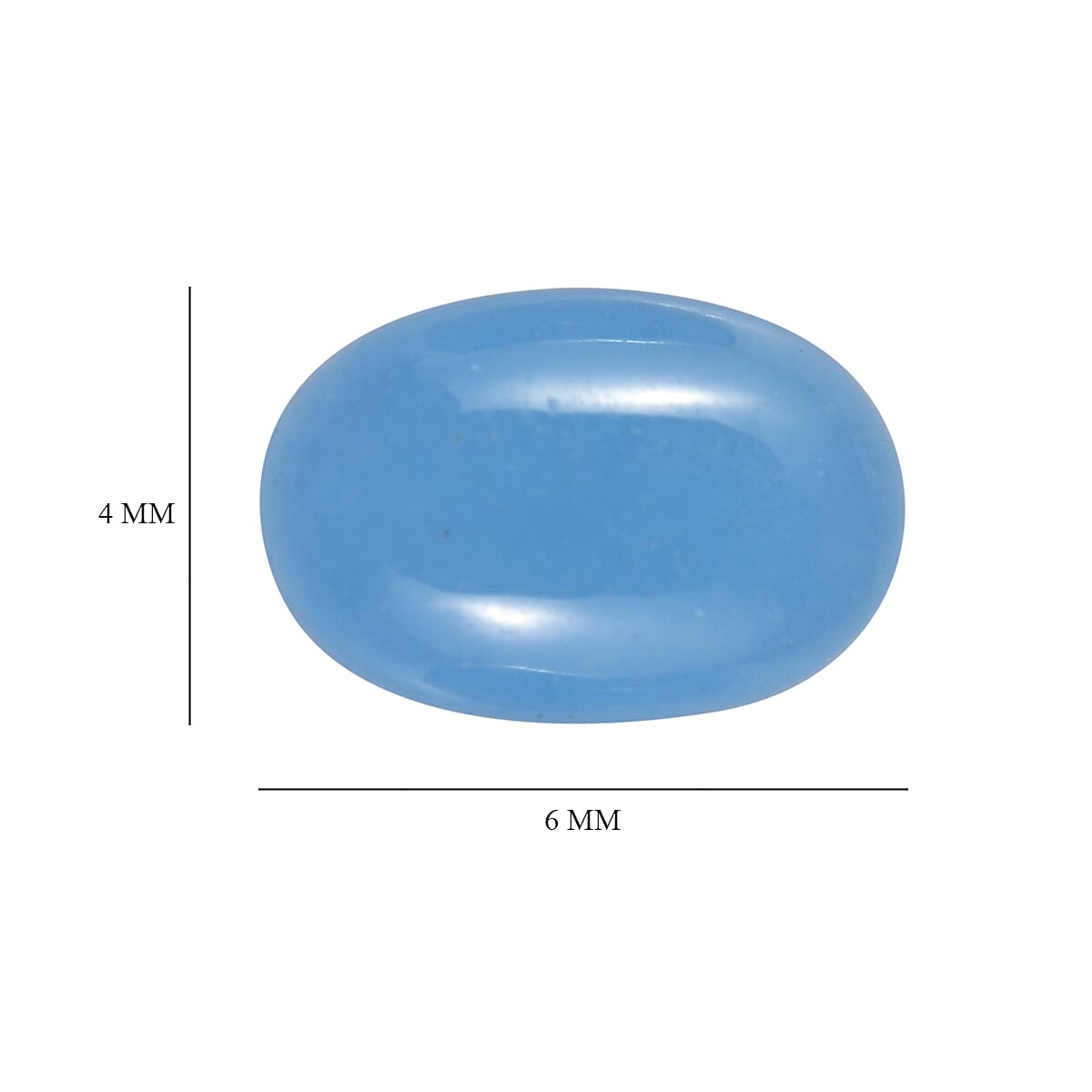 AA Dyed Light Blue Color Jade Set of 3 (Ovl 6x4 mm) 1.74 ctw Loose Gemstone image number 4