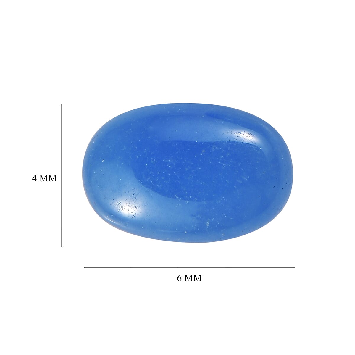 AAA Dyed Light Blue Color Jade Set of 3 (Ovl 6x4 mm) 1.61 ctw
