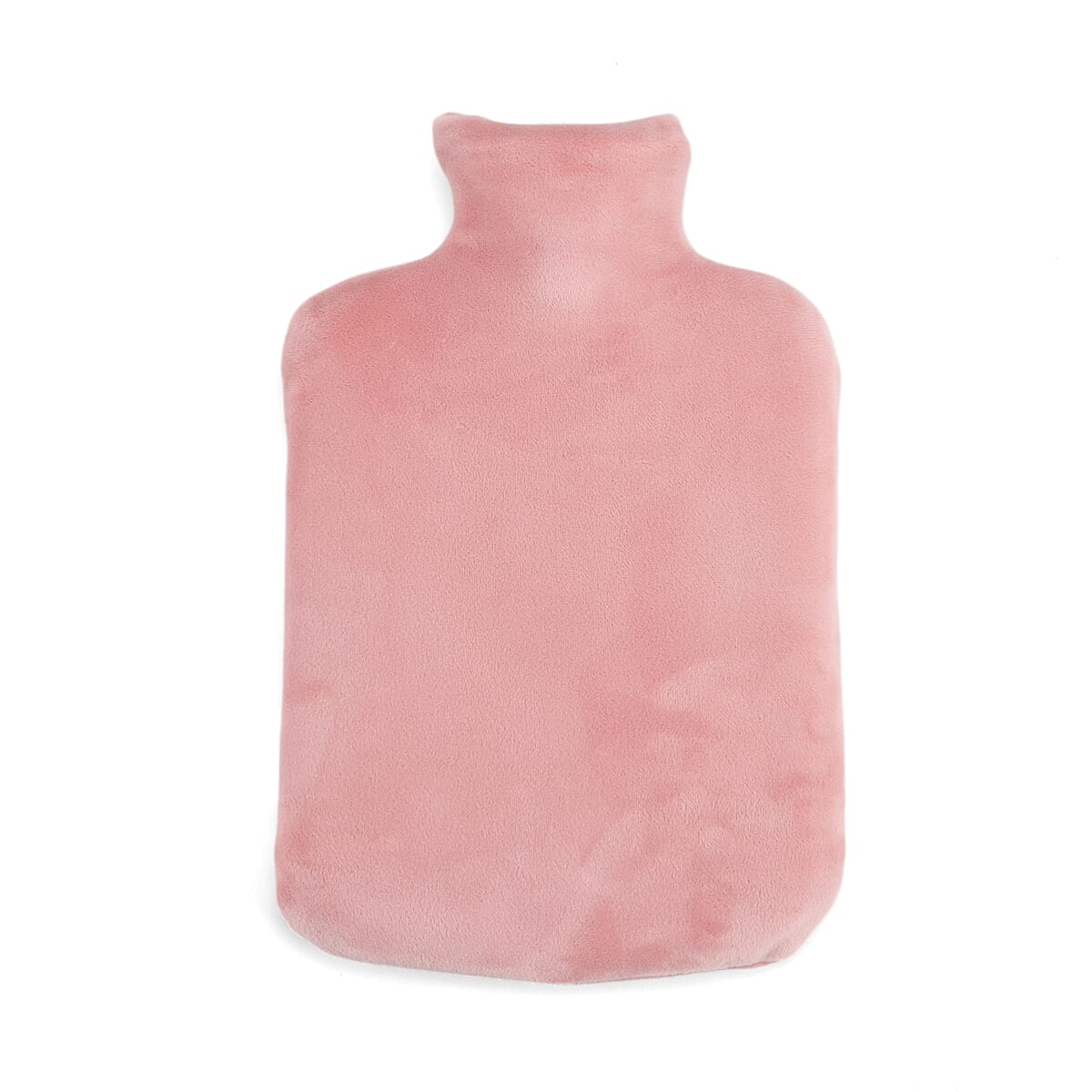 Pink 2L Hot Water Bag with Rabbit Faux Fur Cover image number 2