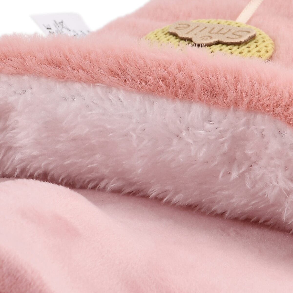 Pink 2L Hot Water Bag with Rabbit Faux Fur Cover image number 4