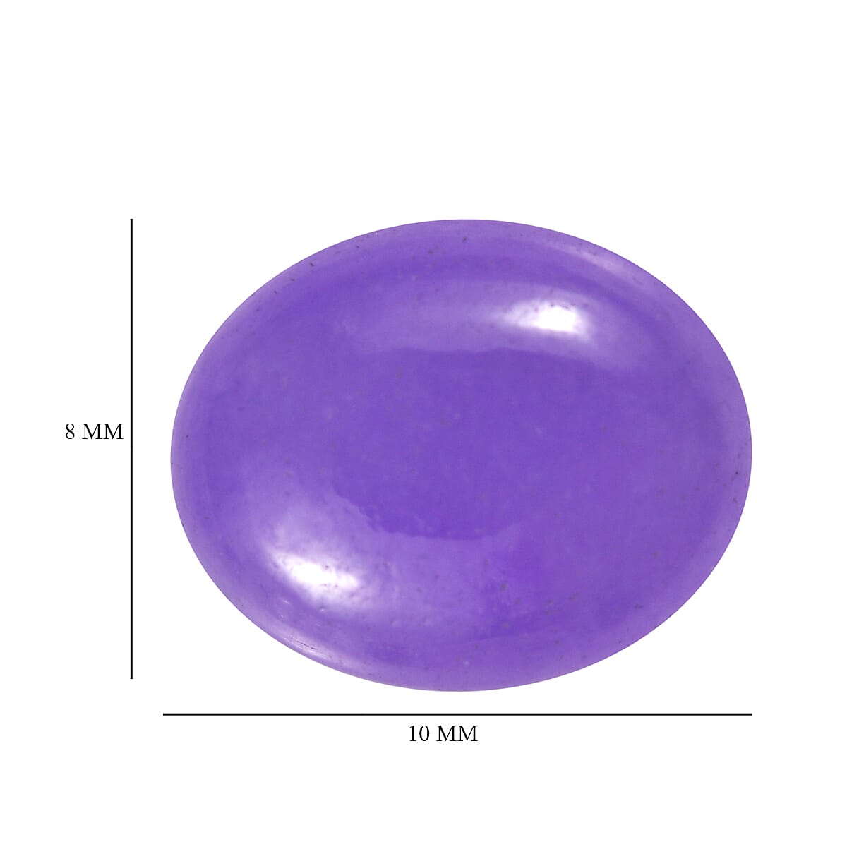 Purple Jade (D) (Ovl 10x8 mm) 2.75 ctw Loose Gemstone image number 4