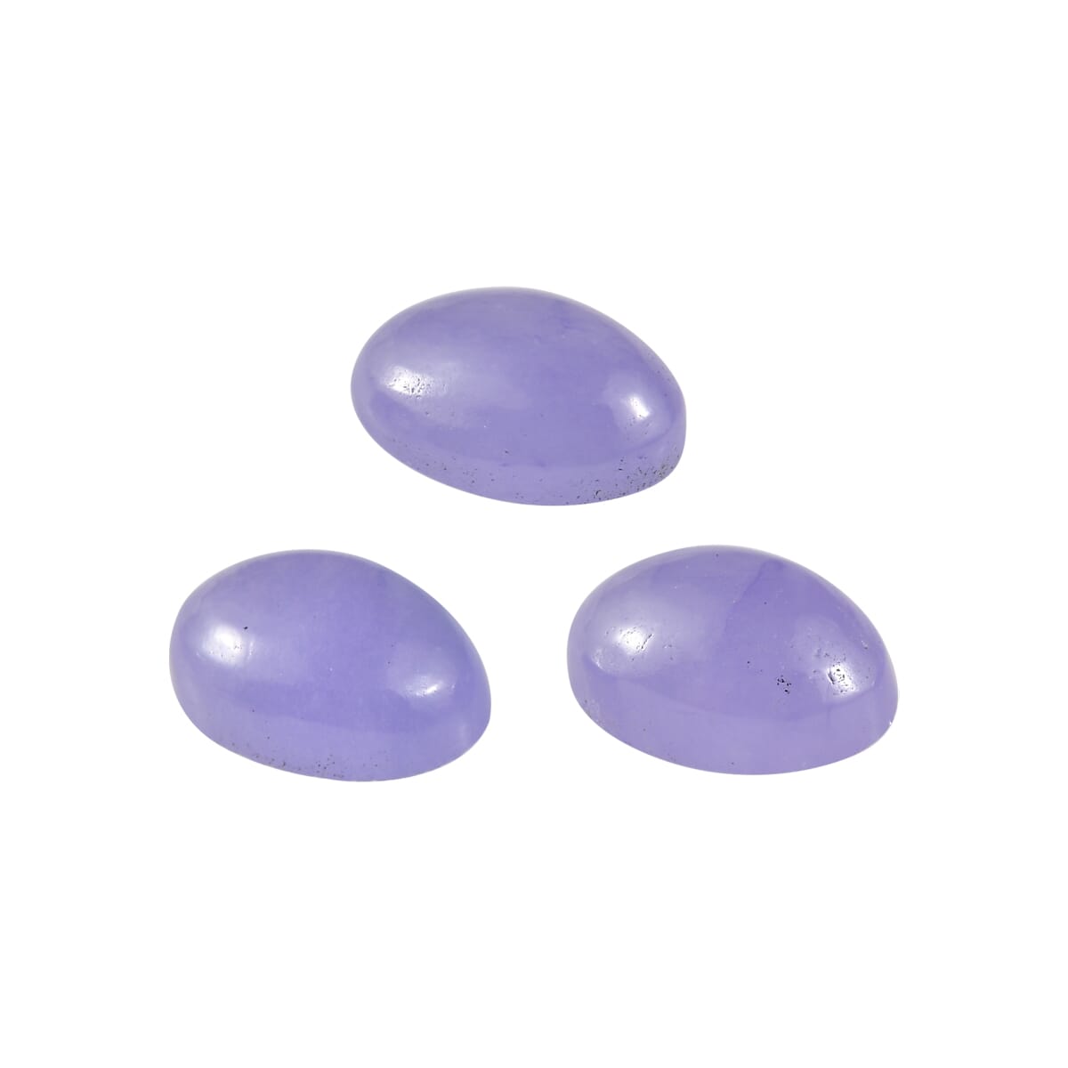 Purple Jade (D) Set of 3 (Ovl 6x4 mm) 1.65 ctw Loose Gemstone image number 2