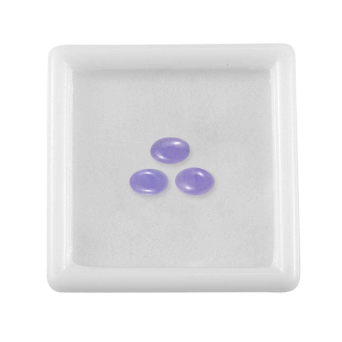 Purple Jade (D) Set of 3 (Ovl 6x4 mm) 1.65 ctw Loose Gemstone