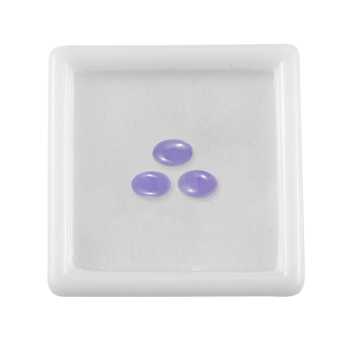 Purple Jade (D) Set of 3 (Ovl 6x4 mm) 1.65 ctw Loose Gemstone image number 3