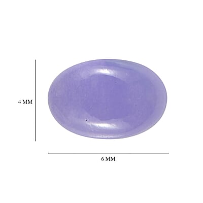 Purple Jade (D) Set of 3 (Ovl 6x4 mm) 1.65 ctw Loose Gemstone