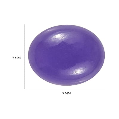 AAA Purple Jade (D) (Ovl 9x7 mm) 1.87 ctw Loose Gemstone