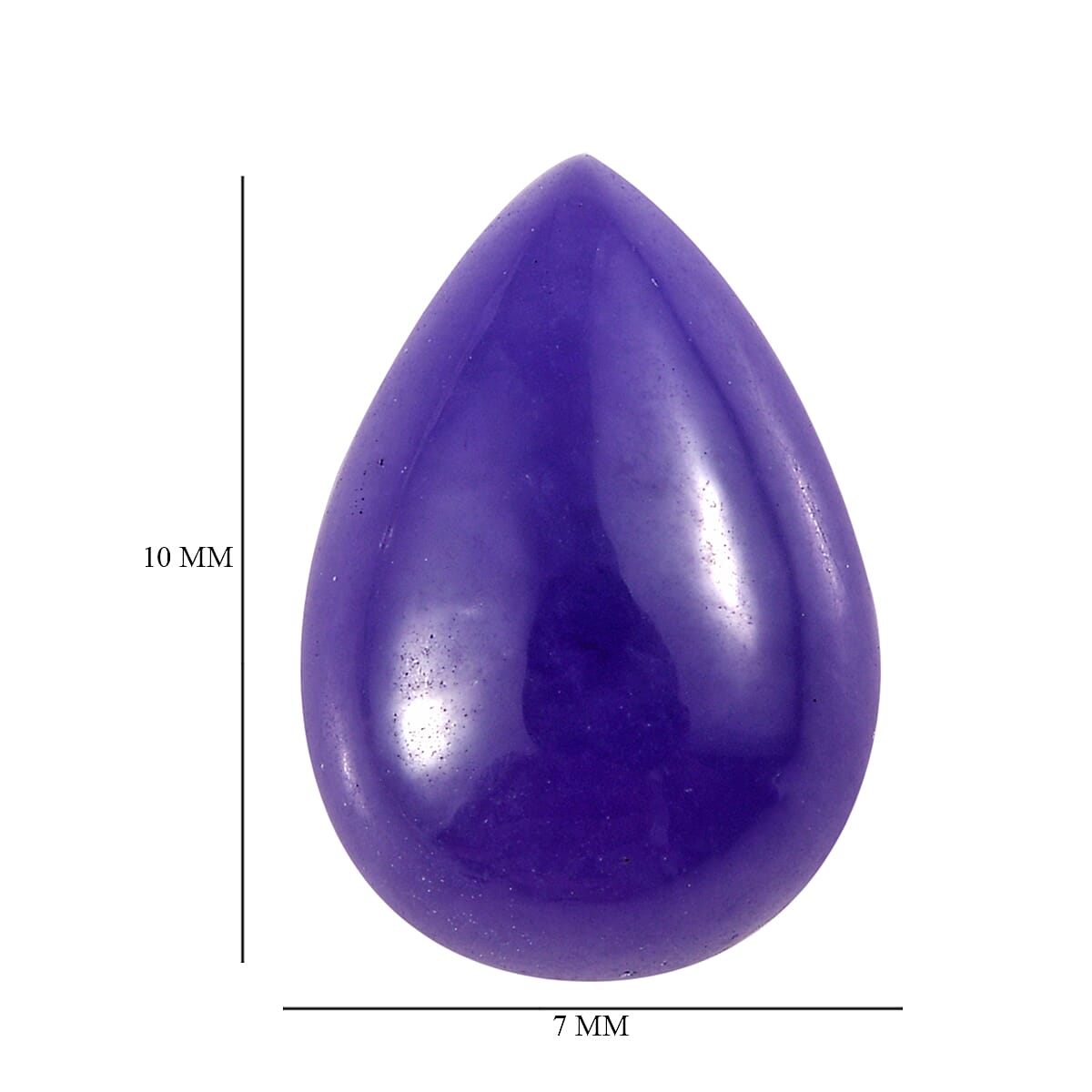 AAA Purple Jade (D) (Pear 10x7 mm) 2.06 ctw Loose Gemstone image number 4