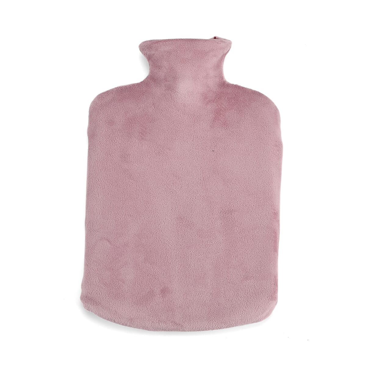 Purple 2L Hot Water Bag with Rabbit Faux Fur Cover image number 2