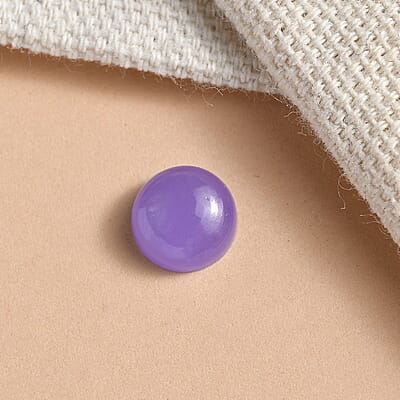 Purple Jade (D) (Rnd 7 mm) 1.58 ctw Loose Gemstone