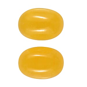 Yellow Jade (D) Set of 2 (Ovl 7x5 mm) 2.01 ctw Loose Gemstone