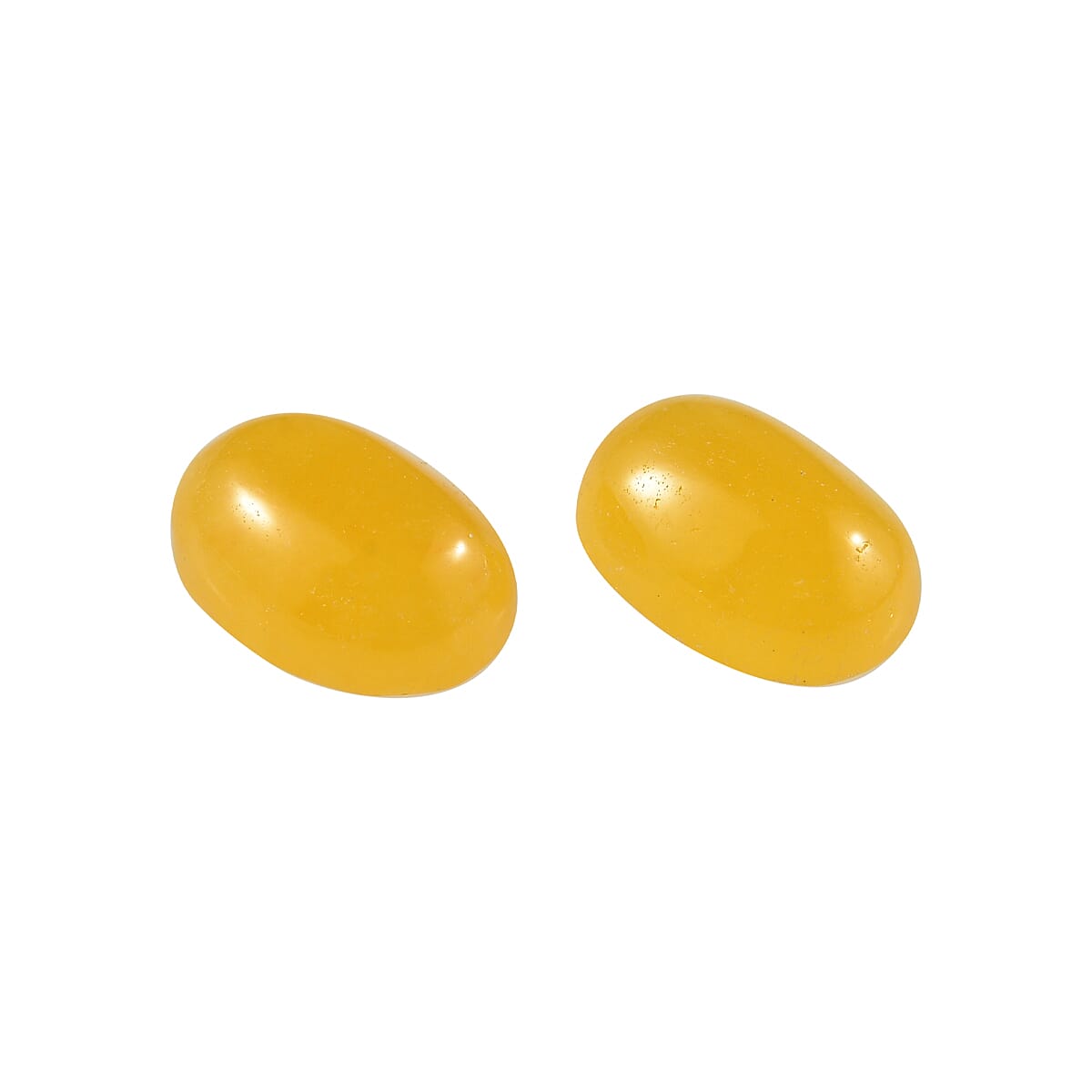 Yellow Jade (D) Set of 2 (Ovl 7x5 mm) 2.01 ctw Loose Gemstone image number 2