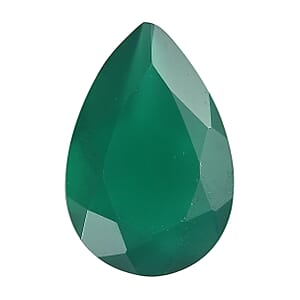 AA Green Onyx (Pear 9x6 mm) 1.06 ctw Loose Gemstone