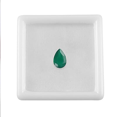 AA Green Onyx (Pear 9x6 mm) 1.06 ctw Loose Gemstone