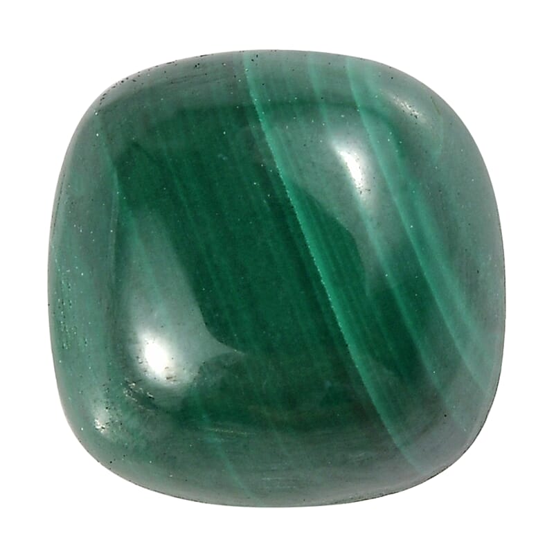 African Malachite (Cush 7x7 mm) 1.69 ctw Loose Gemstone