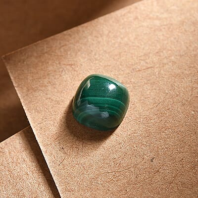 African Malachite (Cush 7x7 mm) 1.69 ctw Loose Gemstone
