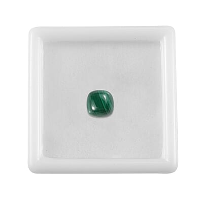 African Malachite (Cush 7x7 mm) 1.69 ctw Loose Gemstone