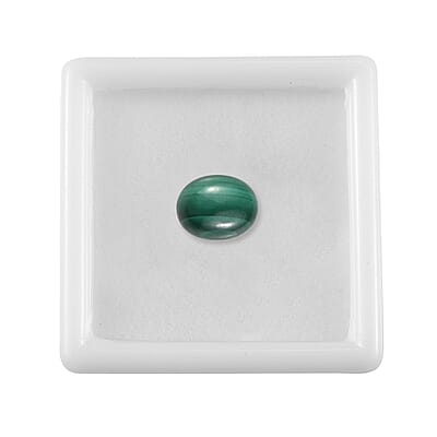 AA African Malachite (Ovl 10x8 mm) 3.28 ctw Loose Gemstone
