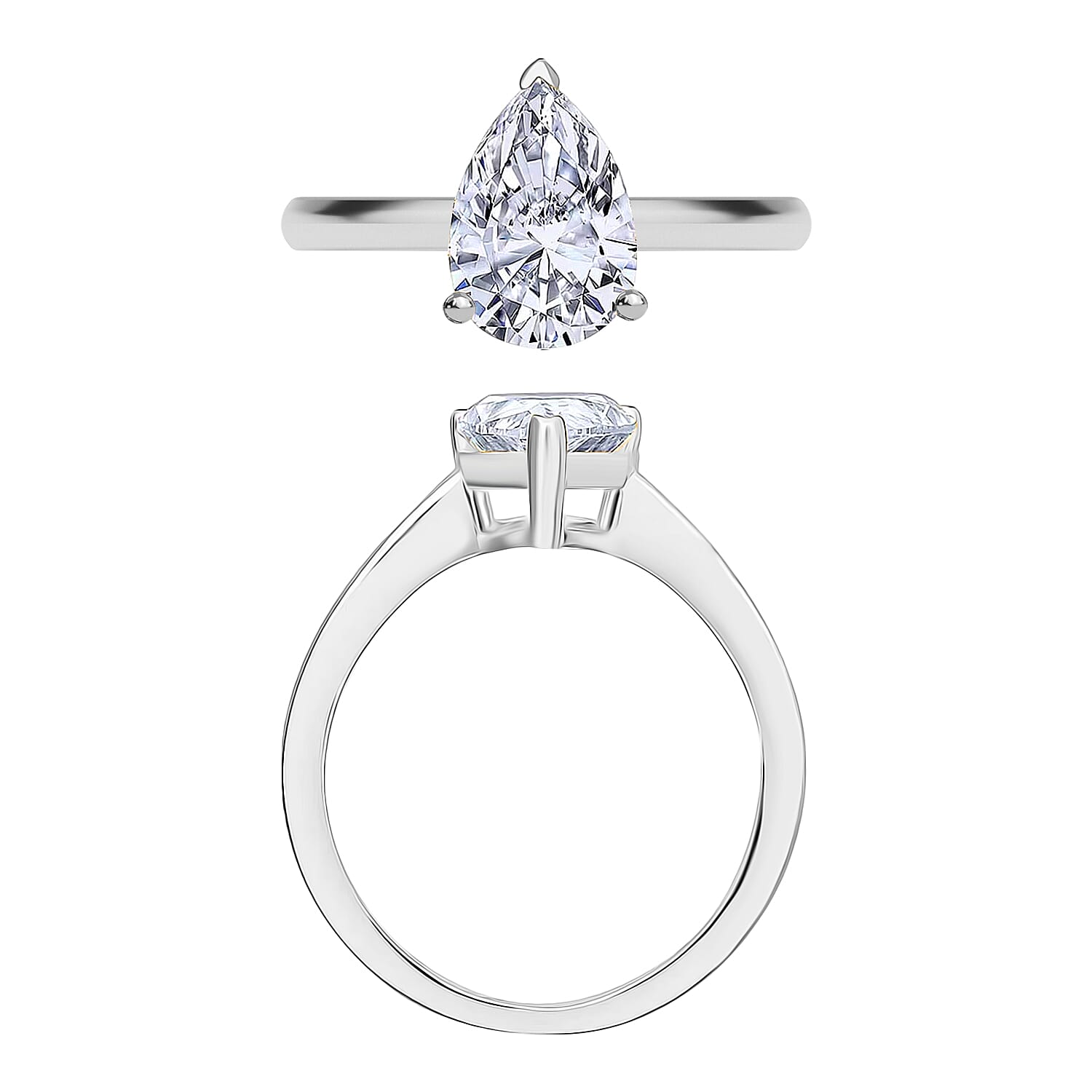 IGI Certified Luxuriant Lab Grown Diamond E-F VS 2.00 ctw Ring in 14K White Gold (Size 10.0)