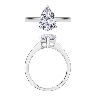 IGI Certified Luxuriant Lab Grown Diamond E-F VS 2.00 ctw Ring in 14K White Gold (Size 10.0)