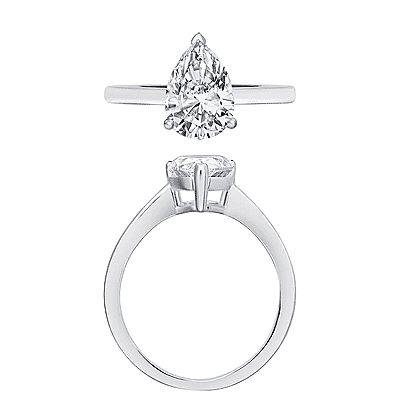 IGI Certified Luxuriant Lab Grown Diamond E-F VS 2.00 ctw Ring in 14K White Gold (Size 10.0)