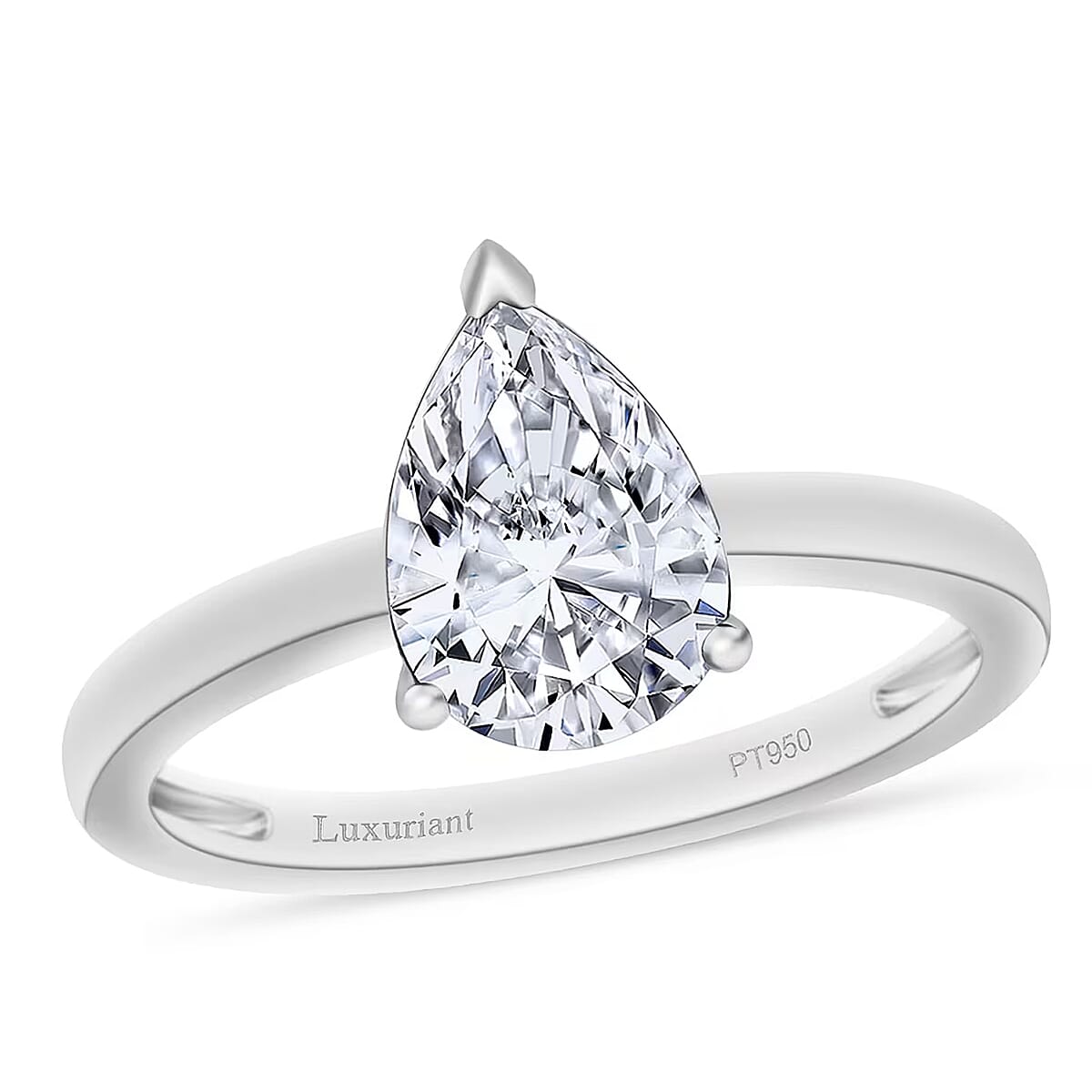 IGI Certified Luxuriant Lab Grown Diamond E-F VS 2.00 ctw Ring in 950 Platinum (Size 4.5) (Del. in 10-12 Days) image number 0