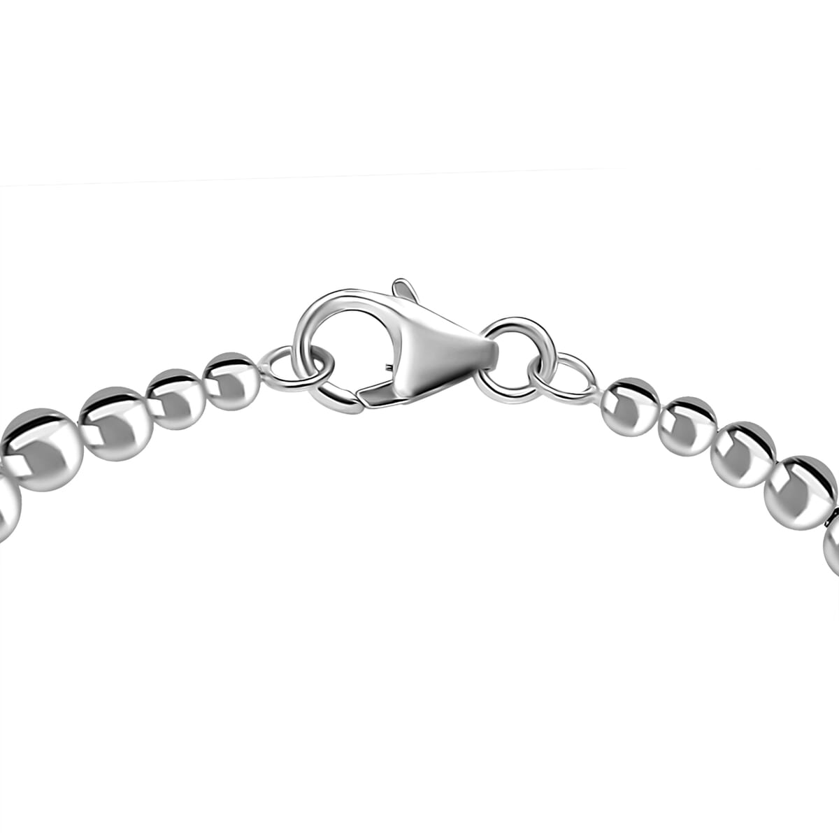 D'Joy Beaded Graduated Bracelet in Sterling Silver (7.25 In) 9 Grams image number 3