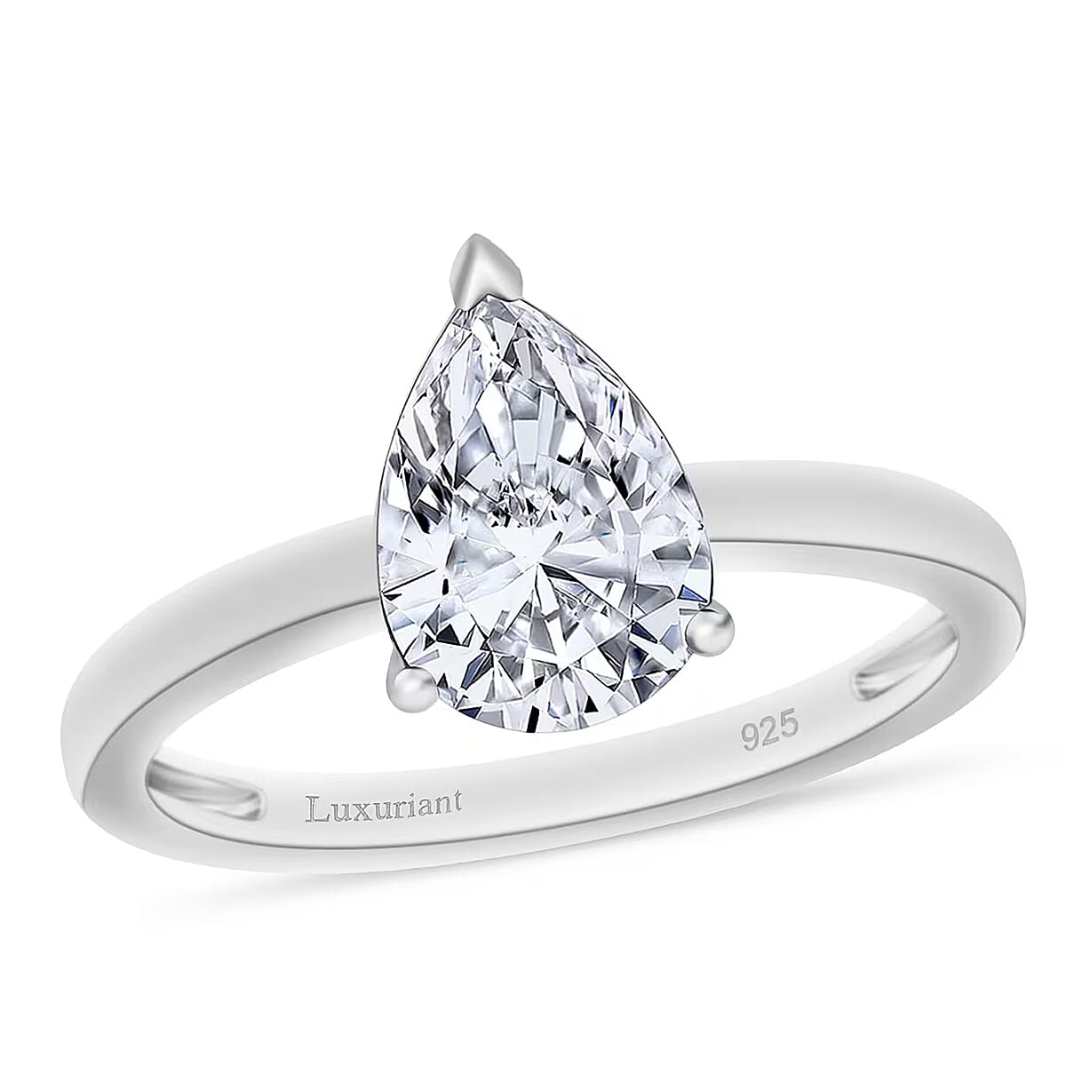 IGI Certified Luxuriant Lab Grown Diamond E-F VS 2.00 ctw Ring in Rhodium Over Sterling Silver (Size 11.5) (Del. in 10-12 Days) image number 0