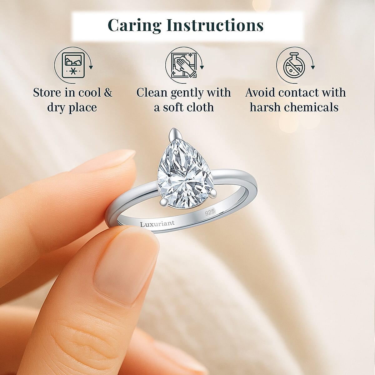 IGI Certified Luxuriant Lab Grown Diamond E-F VS 2.00 ctw Ring in Rhodium Over Sterling Silver (Size 11.5) (Del. in 10-12 Days) image number 4