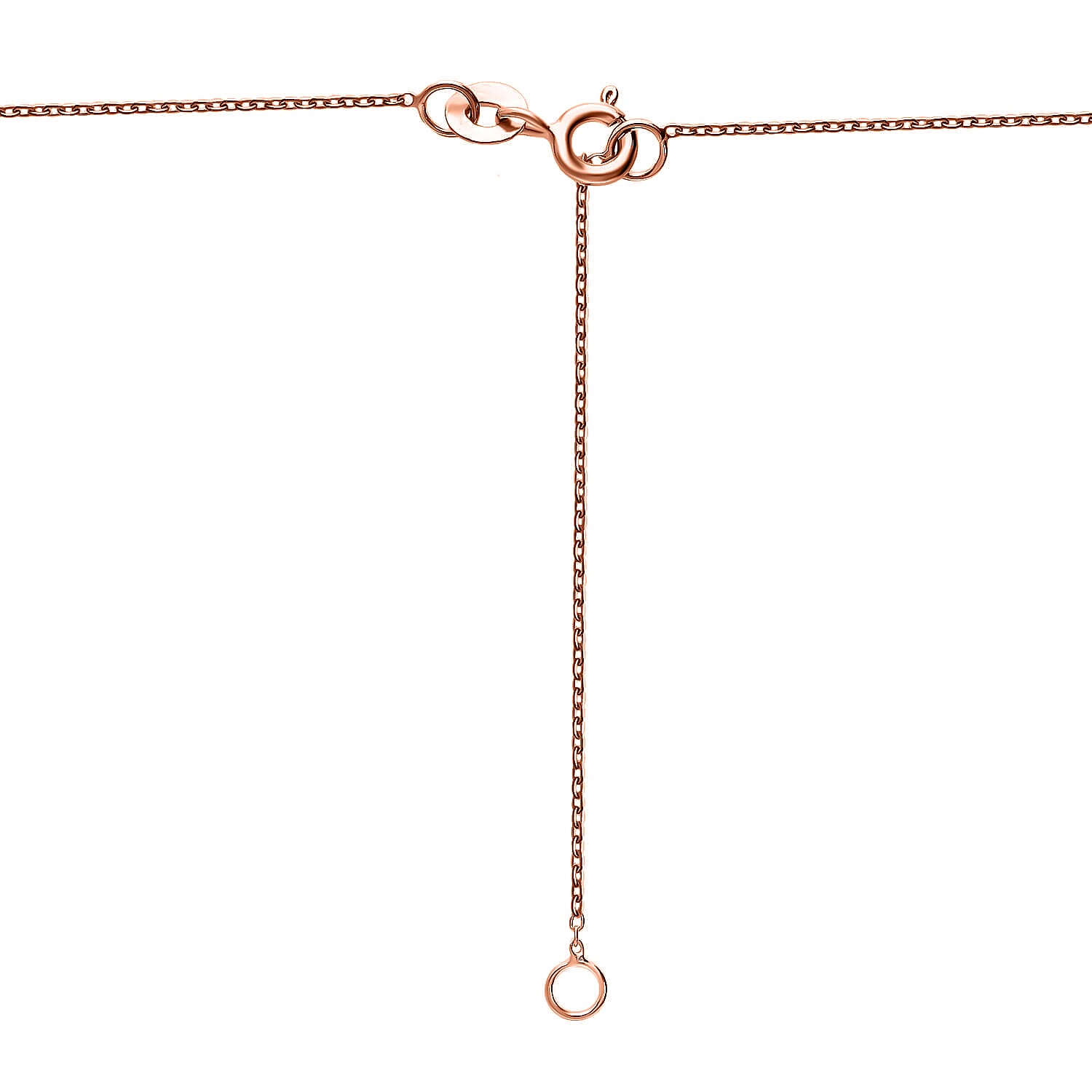 Luxuriant Lab Grown Blue Diamond (IR) VS 1.00 ctw Necklace in 18K Vermeil Rose Gold Over Sterling Silver 20 Inches (Del. in 10-12 Days)