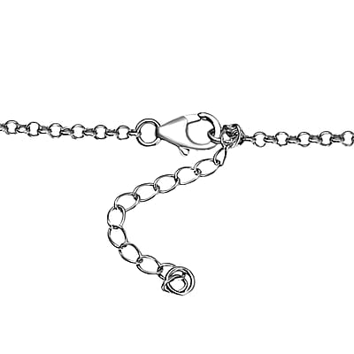 D'Joy Artisan Crafted Premium Sleeping Beauty Turquoise 5.20 ctw Native American Concho Necklace in 18K YG and Rhodium Over Sterling Silver 18 Inches