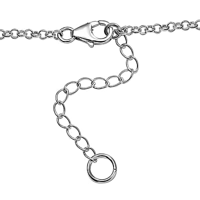 D'Joy Artisan Crafted White Buffalo 6.65 ctw Native American Concho Necklace in 18K YG and Rhodium Over Sterling Silver 18 Inches