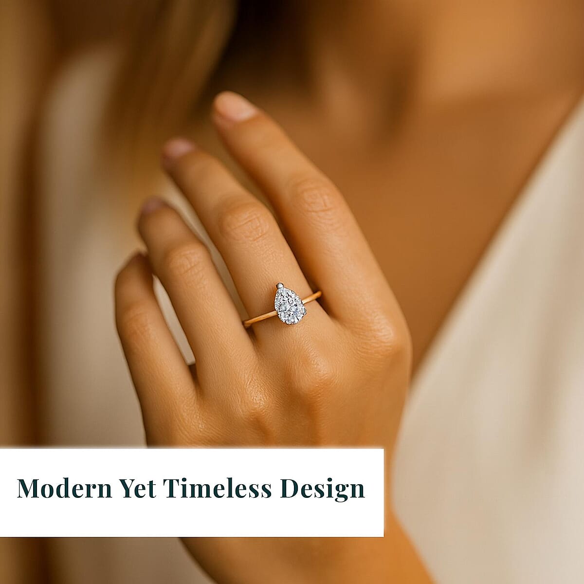 IGI Certified Luxuriant Lab Grown Diamond G-H SI 2.00 ctw Ring in 18K Vermeil Rose Gold Over Sterling Silver (Size 5.0) (Del. in 10-12 Days) image number 1