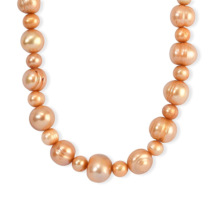 GCS Golden Pearl (D) Necklace in Stainless Steel 18-20 Inches