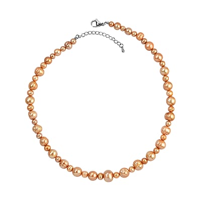 GCS Golden Pearl (D) Necklace in Stainless Steel 18-20 Inches