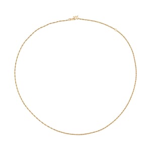 24K Spiga Chain Necklace in Yellow Gold 3.5 Grams 20 Inches