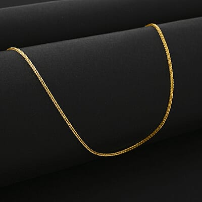 24K Yellow Gold Spiga Chain Necklace (20 Inches) (3.5 g)