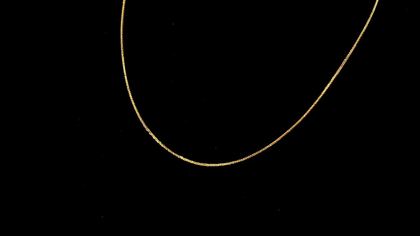 24K Yellow Gold Spiga Chain Necklace (20 Inches) (3.5 g)