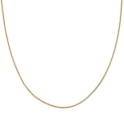 24K Yellow Gold Spiga Chain Necklace (20 Inches) (3.5 g)