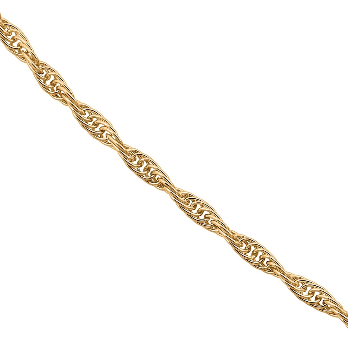 24K Spiga Chain Necklace in Yellow Gold 3.5 Grams 20 Inches image number 3